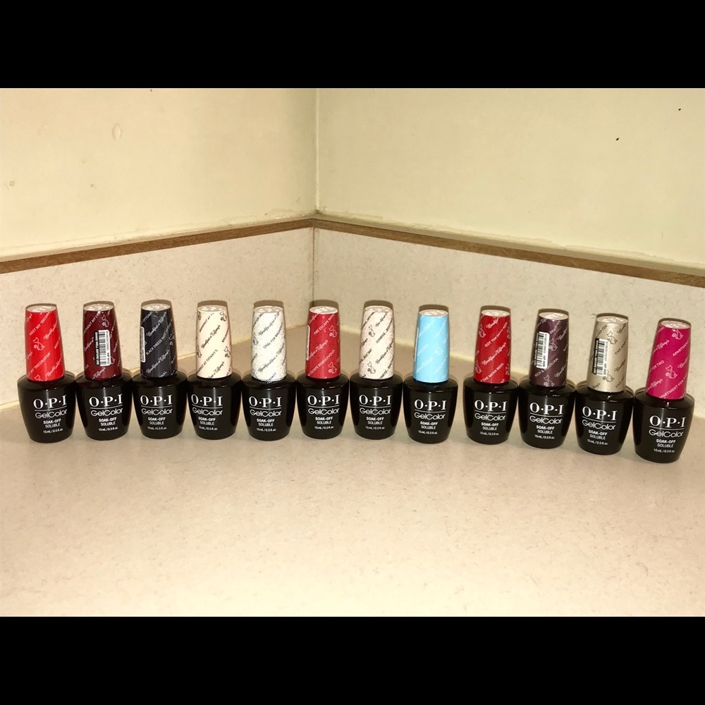 Lot of 12 Brand New Full Size Opi Gels